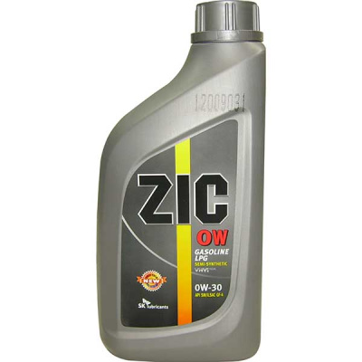 Масло моторное ZIC 0w30 SN,  1L  (уп 12 шт)  (см X7 0w30 FE)       old