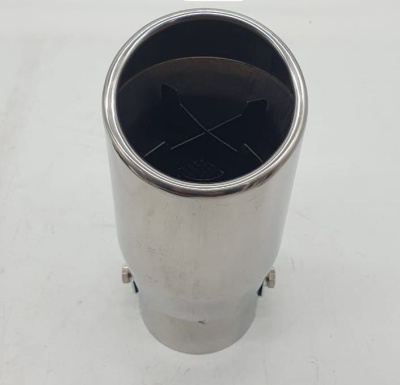 Насадка на глушитель d60D 60 L260, широкий выход, округлый край  арт ТМ-603