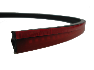 Стоп-сигнал дополнительный диодный гибкий 100 см, лента 145 SMD / красная подсветка 