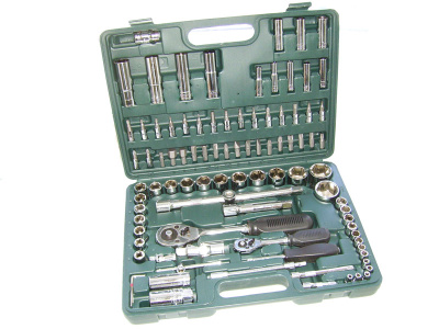 Инструмент 1/4,1/2" ( 94 предмета) головки, 2трещотки, воротки,биты (YD1018 / STK3018)
