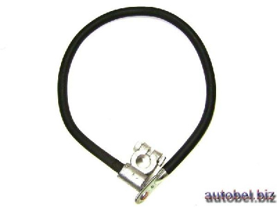 Перемычка АКБ S25, клемма свинец --/ кольцо (черный провод L30 см, длинная ) КНР см.27812