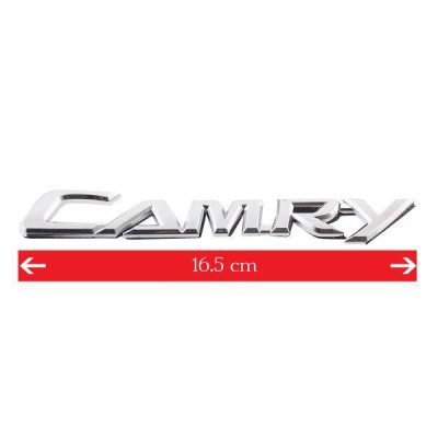 Шильдик металлопластик TOYOTA CAMRY, 170*35мм, хром SKYWAY (STL-010)