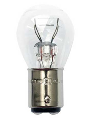 Лампа 12V 27W/ 8W BAY15d/ S25 (KOITO) (уп 10 шт) (4536) двухконтактная