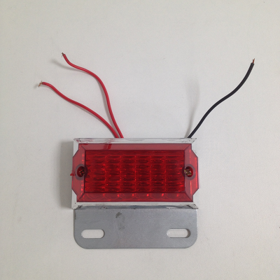 Фонарь габаритный 12/24V 12 LED (+3SMD) 85*50 мм для грузовых авто, красный, шт. 