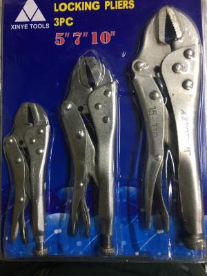 Зажимы с фиксатором  (набор 3 предмета) 5", 7", 10 ", к-т