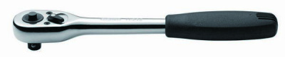 11906 SATA Рукоятка с храповиком (трещотка) 1/4" обрезиненная ручка, L130 мм  (1/4)  (вместо 11902)