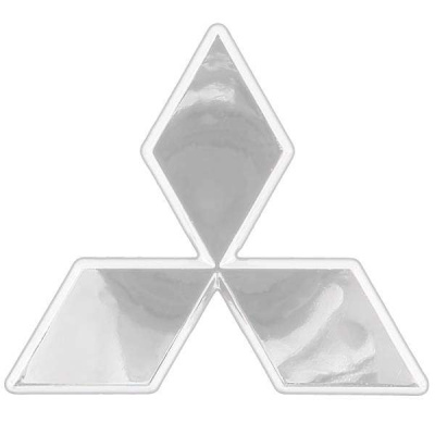 Эмблема MITSUBISHI,100*85мм, хром SKYWAY (SME-005)