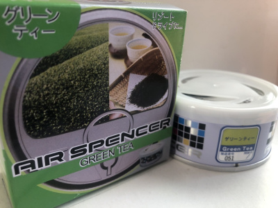 Ароматизатор на панель керамика банка металл ELKQSHA (A-60) GREEN TEA
