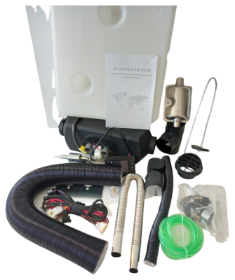 Отопитель салона воздушный автономный (сухой фен) алюминиевый корпус 12V, 8 кВт