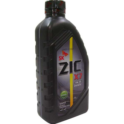 Масло моторное ZIC X7 Diesel  5w30 CF/SL (A3/B3, A3/B4), 1л  (синтетика) (1/12)