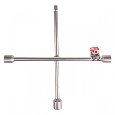 Ключ балонный крестообразный (17-19-21 мм +1/2")  L 360мм  SKYWAY S04303008 (1/20)