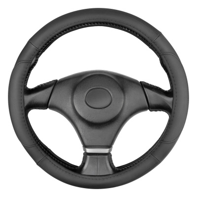 Оплетка кожа гладкая перфорированная Base Gorilla-4 L (39-41 см) Черная SKYWAY S01102563     	