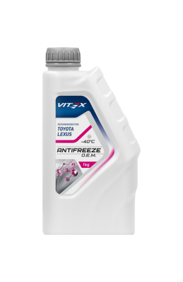Антифриз TOYOTA LEXUS Antifreeze -40°С (красный), 1кг  VITEX		