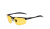 Очки водителя поляризационные, полуоправа пластик черный, желтые линзы ST-005