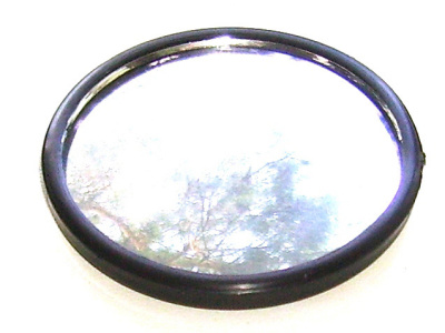 Зеркало дополнительное на скотче, сфера D 5 см (2"), оправа хром, шт  (PS 341)   (уп.60шт на листе)