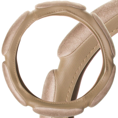 Оплетка замша Sponge classic, S (35-37 см) Бежевая, 6 подушечек замша Бежевая SKYWAY S01101056