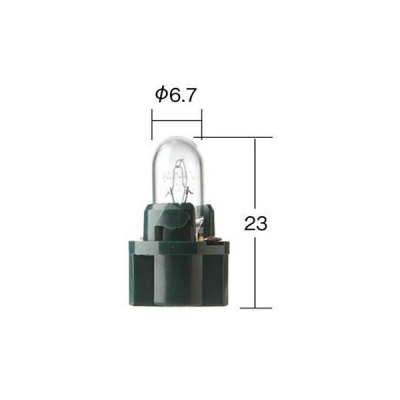 Лампа 14V T6.7 214mA  white ( KOITO ) (уп.10 шт.) 1550