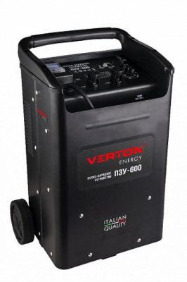 Пуско-зарядное устройство VERTON Energy ПЗУ- 600 (12/24,60-1000 Ач; заряд 2кВт;90А, пуск 12 кВт
