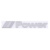 Наклейка металлизированная POWER, 160*30мм, серый  SKYWAY SNO.19 GREY