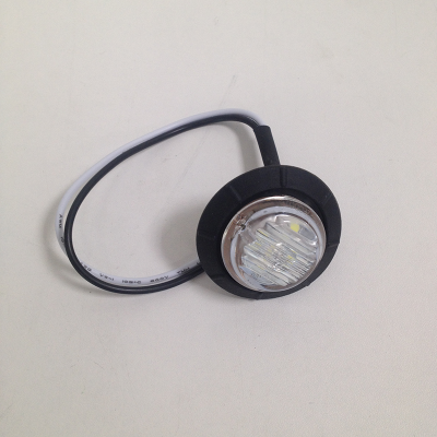 Фонарь габаритный 12/24V  6 SMD круглый D4 см водонепроницаемый, белый , шт.