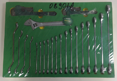 Набор ключей рожково-накидных в ложементе (22 предмета), к-т  Т79 (08901А) TSTOP
