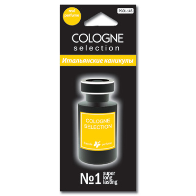 Ароматизатор подвесной пластина COLOGNE Selection Итальянские каникулы PCOL-145    (1/600)