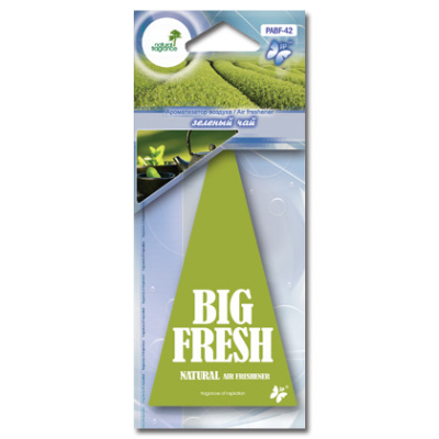 Ароматизатор подвесной пластина BiG FRESH  Зеленый чай PABF- 42  