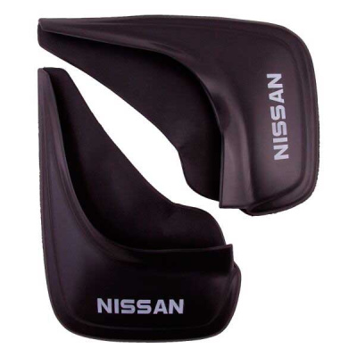 Брызговик фигурный черный, надпись NISSAN (2 шт), к-т  S05201006  SKYWAY