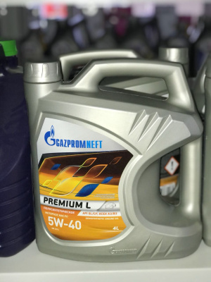 Масло моторное PREMIUM L  5w40  SL/CF, 5л  Gazpromneft   (уп.3 шт.) (п/синт.) 