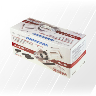 Пылесос SKYWAY ТАЙФУН 6000Па 80W 11,1V с подсветкой беспроводной 2 насадки+шланг в сумкеS10801004 