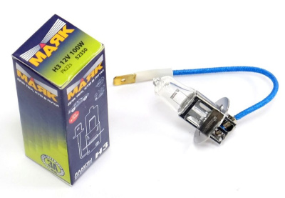 Лампа галогеновая H 3 12V100W Pk22s Маяк (52350), шт.