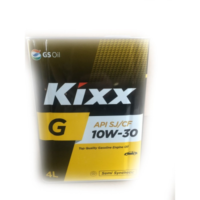 Масло моторное GS Oil Kixx G 10w30 SJ, 4L (1/4) Метал уп (Gold SJ/CF) SemiSynt