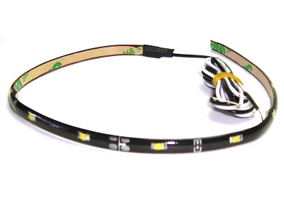 Светодиодная лента 24V, 30 см, 12 SMD (3.5*2.8) WHITE D-03 (Маяк)  (24D-03W-30)
