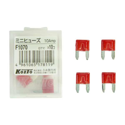 Предохранитель флажковый МИНИ 10 А KOITO (F1070) , шт    (уп 10 шт )