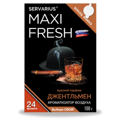 Ароматизатор под сиденье гелевый ДЖЕНТЛЬМЕН, 100 гр (уп.40 шт) MAXIFRESH MF-109