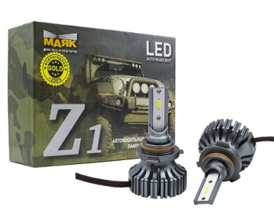 Лампа (LED аналог ксенона) HB3 9-30V 5000К 4000Lm WHITE (2 шт.), к-т  Маяк (Z1/9-30/HB3)