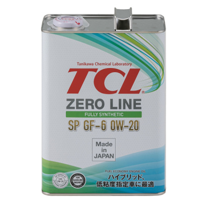 Масло моторное TCL Zero Line Fully Synth, Fuel Economy, SP, GF-6, 0W20, 4л  (1/6) Синтетика
