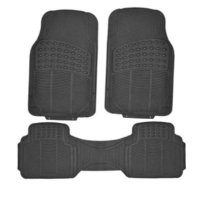Коврики Полиуретан 3 пр (п:71*45см,з:43*132см) Hot-1, Черный, к-т SKYWAY S01702005  (1/4)