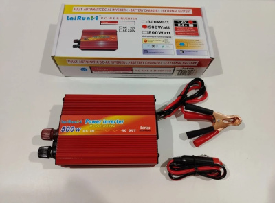 Инвертер (преобразователь напряжения) 12V в 220V ( 500 Вт)