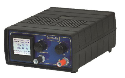 Зарядное устройство импульсное Кулон-716 (6-16V;2-200А/ч;1-16А) ЖКИ графический индикатор (уп. 10шт)