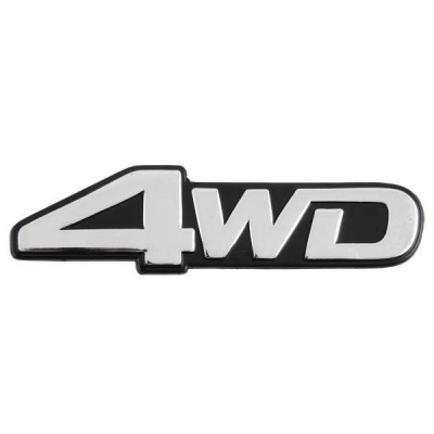Шильдик металлопластик 4WD, 130*35мм, серебро SKYWAY (STL-038)