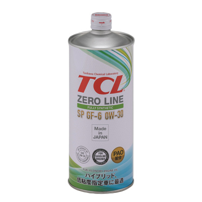 Масло моторное TCL Zero Line Fully Synth, Fuel Economy, SP, GF-6, 0W30, 1л (1/12) Синтетика ПАО 
