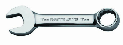 Ключ рожково-накидной укороченный 17 мм  L128мм  49208 SATA  