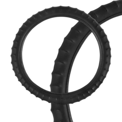 Оплетка экокожа гладкая Top-1, XL (41-43 см), черная SKYWAY S01102079