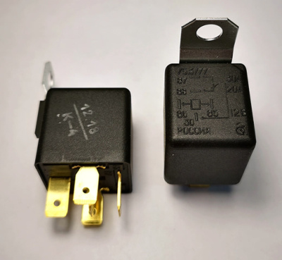 Реле 5 контактов 12V 30А (75.3777) АВАР