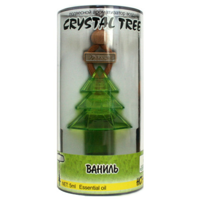 Ароматизатор подвесной жидкий Елочка Crystal Tree Ваниль, 5мл  HCT- 92 (1/40)