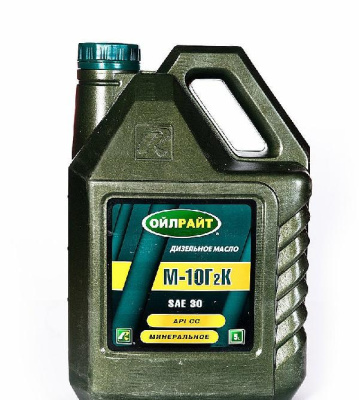 Масло моторное М10Г2К,  5 л OIL RIGHT (уп.4 шт.)  (SAE30/ API CC)