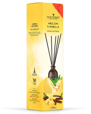 Ароматизатор жидкий флакон/палочки Дыня-Ваниль, 100мл TH-702, DolceLife (1/15)