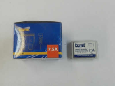 Предохранитель флажковый  7.5 А, шт. МАЯК (box 10 шт.) APF-191A-7.5   