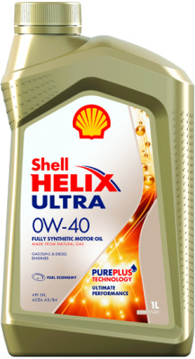 Масло моторное Shell Helix Ultra  0w40 SN, 1L (1/12) синтетика